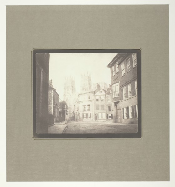 A Scene in York - York Minster from Lop Lane, July 28, 1845. Creator: William Henry Fox Talbot.