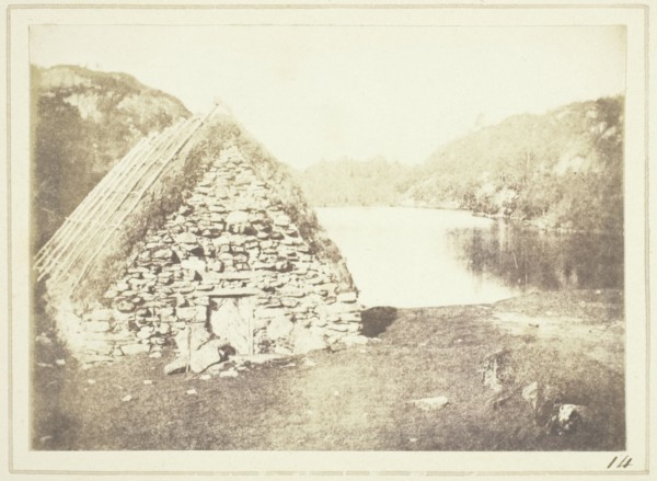 Highland Hut on the Banks of Loch Katrine, 1844. Creator: William Henry Fox Talbot.