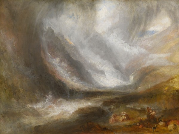 Valley of Aosta: Snowstorm, Avalanche, and Thunderstorm, 1836/37. Creator: JMW Turner.