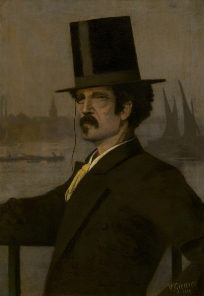 James McNeill Whistler, 1869. Creator: Walter Greaves.