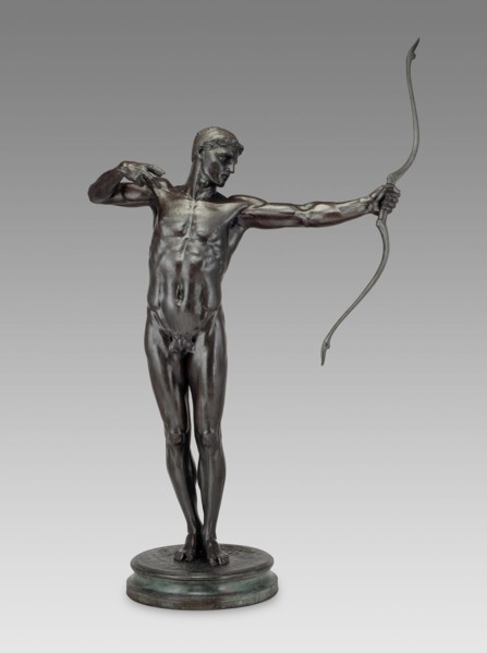 Teucer, Brother of Ajax, modeled 1881 (cast 1882), executed replica c. 1891. Creator: Hamo Thornycroft.