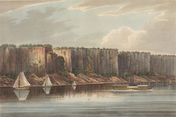 The Palisades (No. 19 of The Hudson River Portfolio), 1823-24. Creator: John Hill.