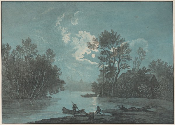 Fishermen by Moonlight, ca. 1750-1800. Creator: Claude-Joseph Vernet.