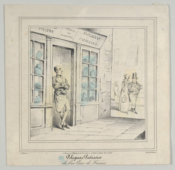 Polignac Patissier de l'ex-Cour de France, 1830. Creator: Marie-Alexandre Alophe.