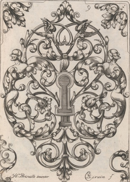 Diverses Pieces de Serruriers, page 10 (recto), ca. 1663. Creator: Jean Berain.