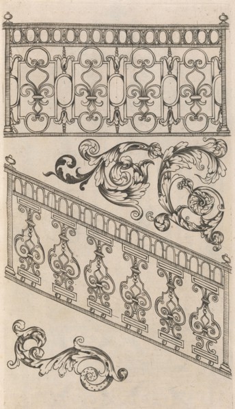 Diverses Pieces de Serruriers, page 16 (recto), ca. 1663. Creator: Jean Berain.