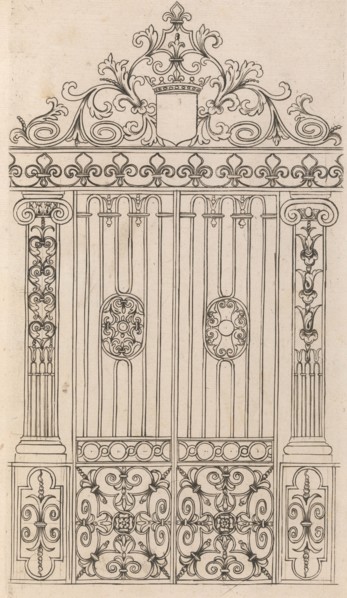 Diverses Pieces de Serruriers, page 17 (recto), ca. 1663. Creator: Jean Berain.
