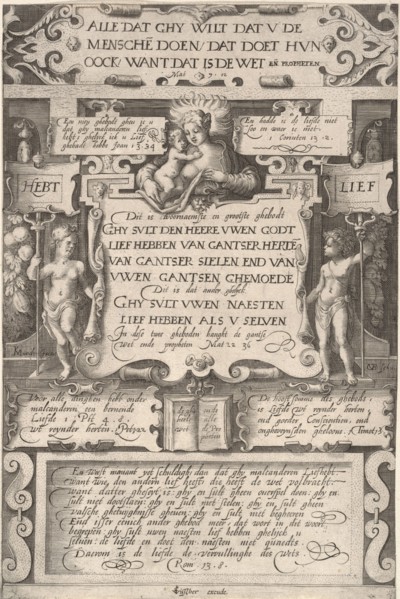The Commandment to Love One Another, 1599. Creator: Gillis van Breen.