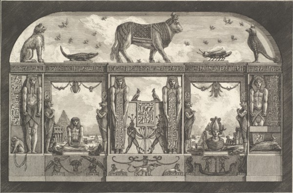 Ancient Egyptian ornament, 1769. Creator: Giovanni Battista Piranesi.