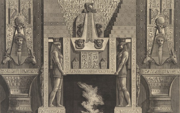 Chimneypiece in the Egyptian style..., 1769. Creator: Giovanni Battista Piranesi.