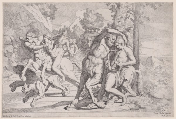 The education of Achilles, 1650-55. Creator: Giovanni Cesare Testa.