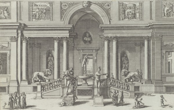 Fountain of Mercury in the garden of the Villa Medici..., 1691 or after. Creator: Giovanni Francesco Venturini.