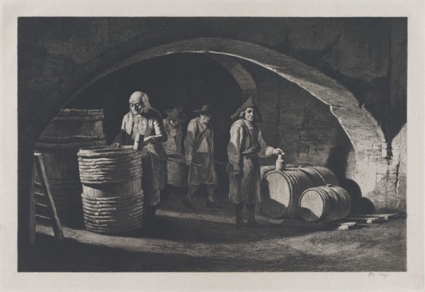 The Coopers, late 19th century reproduction of 1790 original. Creator: Jean-Jacques de Boissieu.