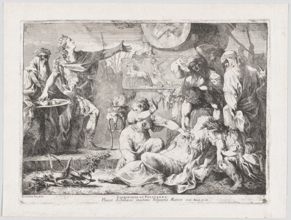 The Sacrifice of Polyxena, 1776. Creator: Giovanni David.