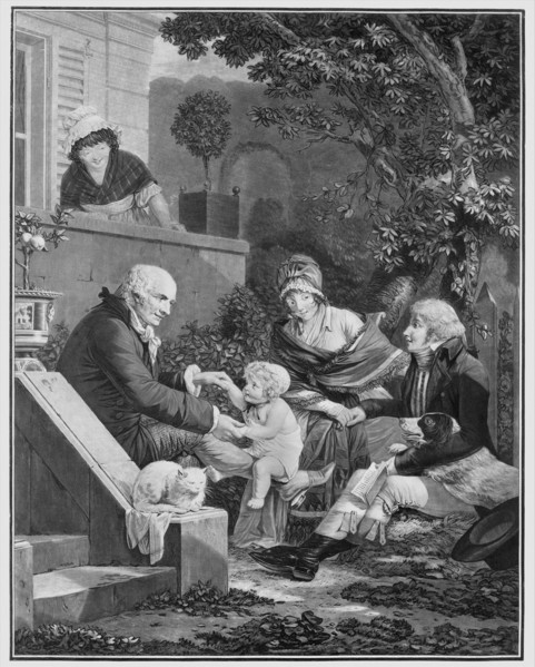 The Pleasures of Fatherhood,.n.d. Creator: Philibert Louis Debucourt.