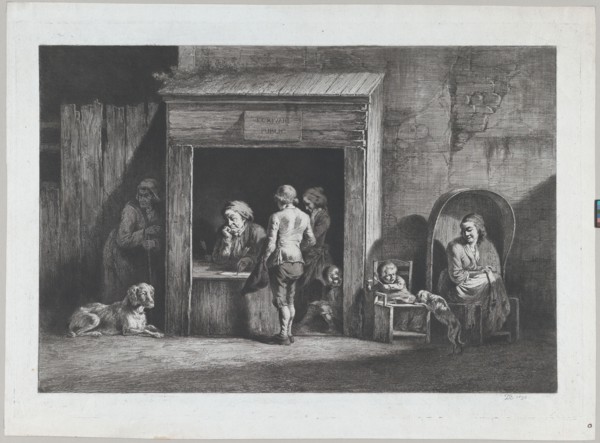 The Public Scrivener, 1790. Creator: Jean-Jacques de Boissieu.