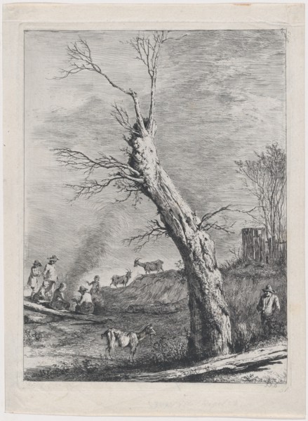 Winter, after a drawing completed in Saint-Chamond, 1795. Creator: Jean-Jacques de Boissieu.