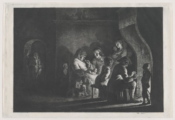 Evening in the Village, 1800. Creator: Jean-Jacques de Boissieu.