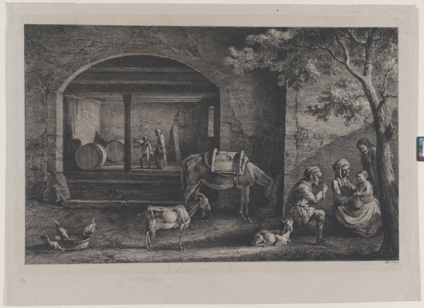 Interior of a Farm at Saint-Jean-de-Touslas, 1793. Creator: Jean-Jacques de Boissieu.