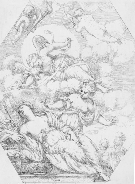 Dido on the Funeral Pyre, 1650-1700. Creator: Giuseppe Diamantini.