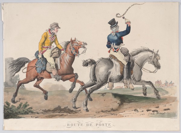 Route de Poste, 1817. Creator: Philibert Louis Debucourt.