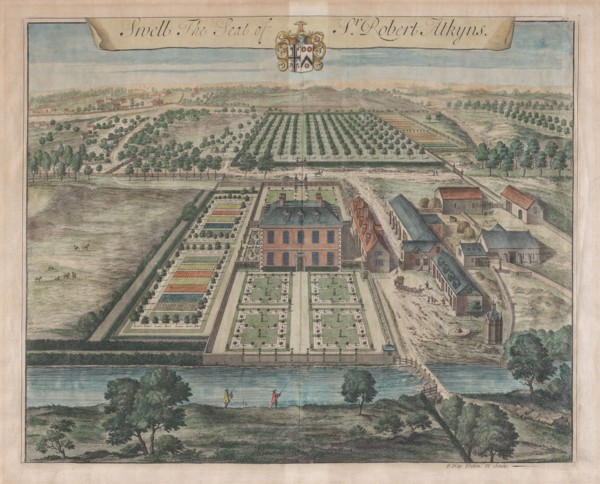 Swell, The Seat of Sir Robert Atkyns, [1712] reissued 1768. Creator: Johannes Kip.