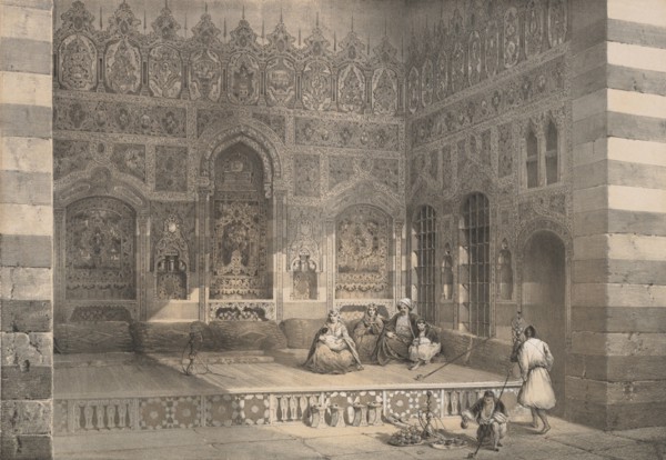100. Un Iwân, à Damas, 1843. Creator: H. Clerget.