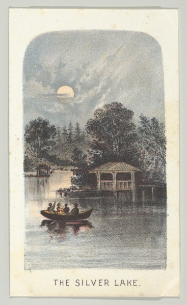 The Silver Lake, from the series, Views in Central Park, New York, Part 2, 1864. Creator: Louis Prang.