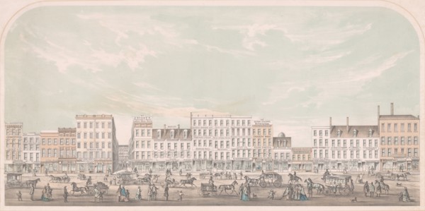 Broadway, New-York from Canal to Grand Street, West Side, 1856. Creator: Julius Bien.