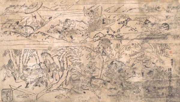 Battle scene, late 17th-early 18th century. Creator: Hanekawa Chincho.