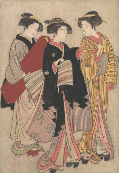 Two Geishas Out Walking, 1739-1820. Creator: Kitao Shigemasa.