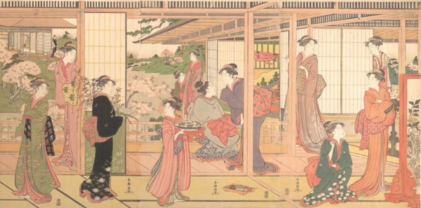 Mansion Opening onto a Garden, ca. 1786. Creator: Katsukawa Shuncho.