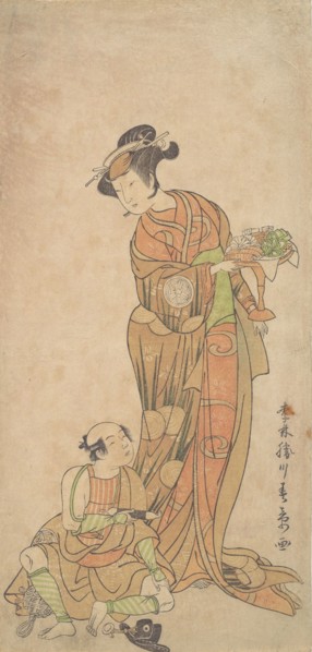 The Second Yamashita Kinsaku in the Role of Shigenoi, summer, 1772. Creator: Shunsho.