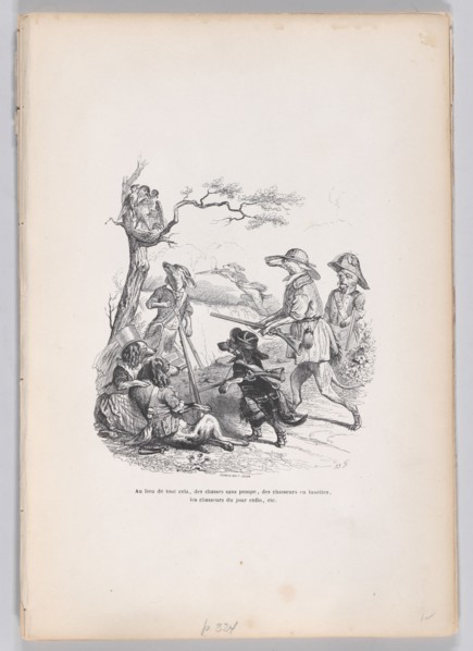 Instead of all this... from Scenes from the Private and Public Life of Animals , ca..., ca. 1837-47. Creator: Andrew Best Leloir.