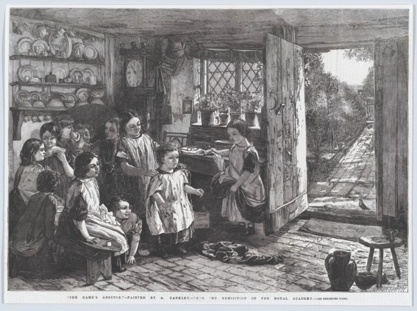 The Dame's Absence, from "Illustrated London News", July 4, 1857. Creator: Harvey Orrin Smith.