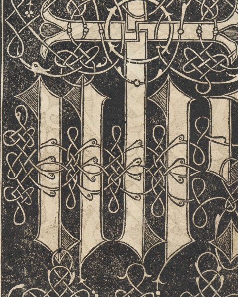 Essempio di recammi, page 17 (recto), 1530. Creator: Giovanni Antonio Tagliente.