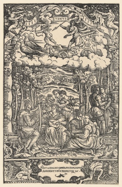 The Dominion of Venus, from 'The Seven Planets', 1533. Creator: Unknown.