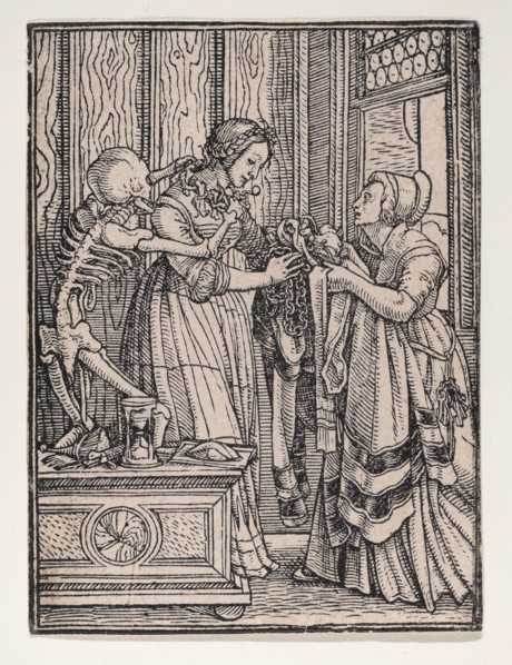 The Countess, from The Dance of Death, ca. 1526, published 1538. Creator: Hans Lützelburger.