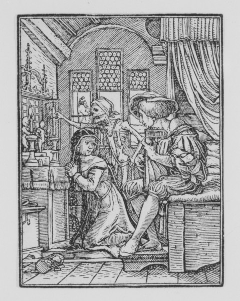 The Nun, from The Dance of Death, ca. 1526, published 1538. Creator: Hans Lützelburger.
