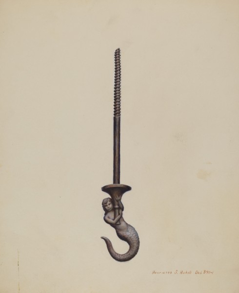 Ceiling Hook, 1935/1942. Creator: Henrietta S. Hukill.