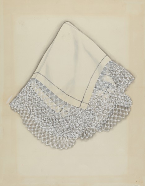 Handkerchief, c. 1937. Creator: Gordena Jackson.