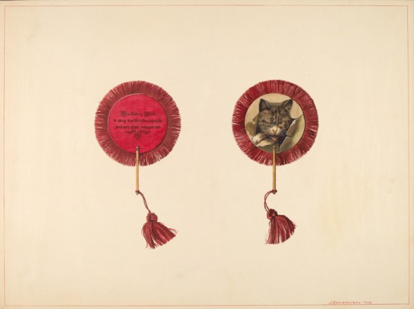 Book Mark & Birthday Wish, 1938. Creator: J. Howard Iams.