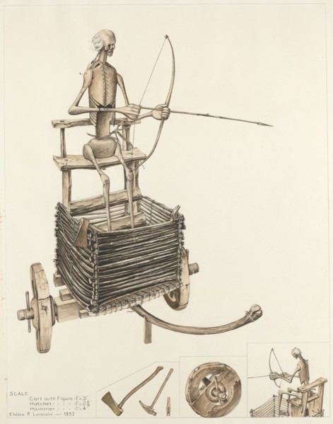 Death Angel and Cart, 1937. Creator: Eldora P. Lorenzini.