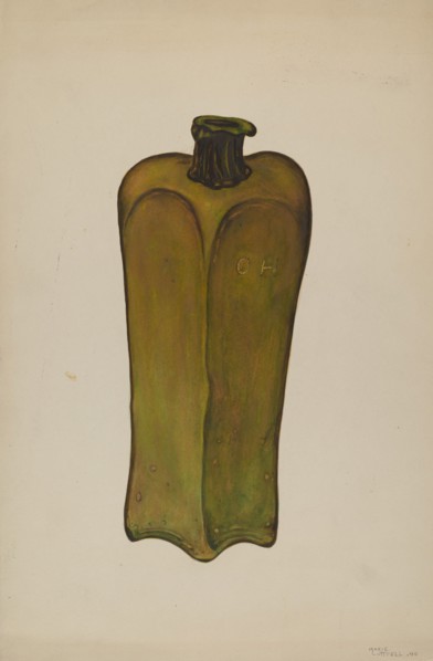 Bottle, 1940. Creator: Marie Lutrell.