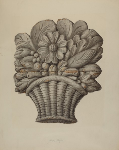 Carved Ornament, 1935/1942. Creator: Charles Garjian.