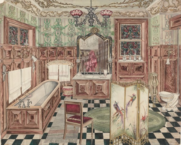 Bathroom, 1935/1942. Creator: Perkins Harnly.