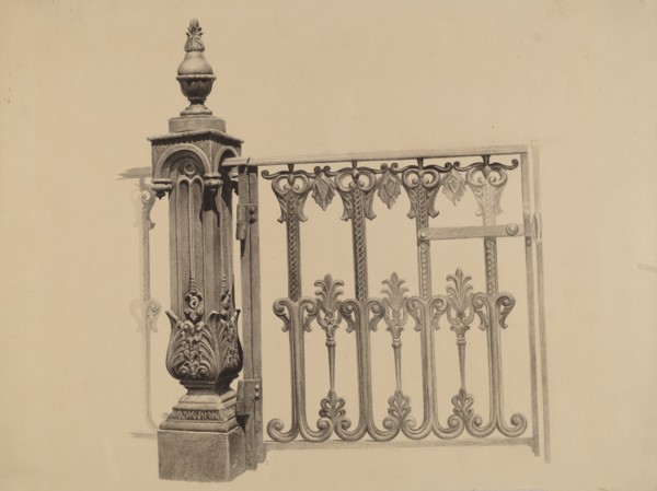 Gate and Gatepost, 1935/1942. Creator: Jerome Hoxie.