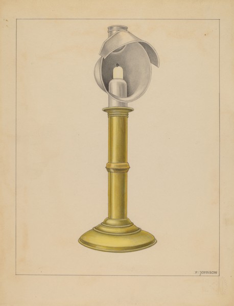 Candlestick, 1935/1942. Creator: Philip Johnson.
