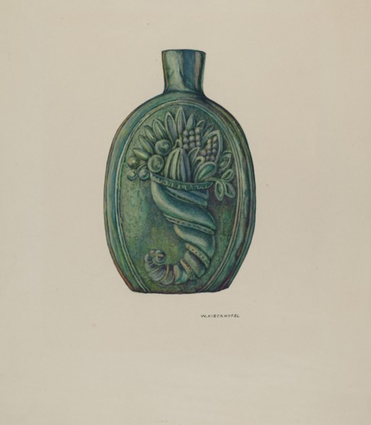 Flask, 1935/1942. Creator: William Kieckhofel.