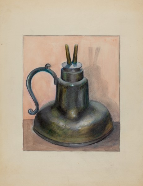 Lamp, 1935/1942. Creator: Albert J. Levone.